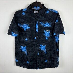 Men’s Hurley Button Down Hawaiian Shirt / Size Large